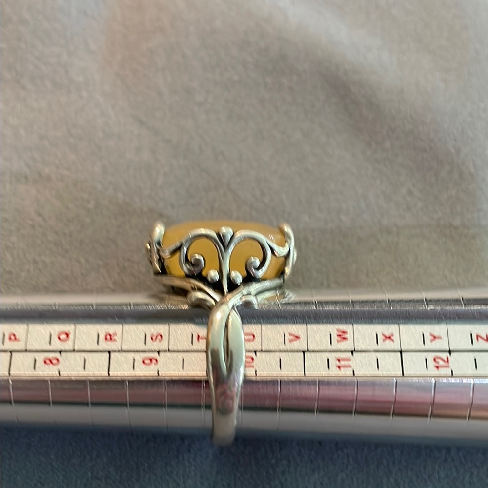 Carolyn Pollack Silver and Gold Heart Ring